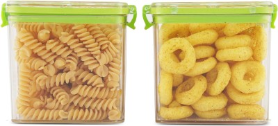 Pearlpet Plastic Grocery Container  - 750 ml(Pack of 2, Green)
