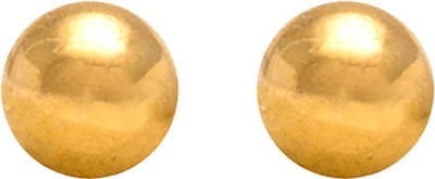 STUDEX 3MM Ball 24K Pure Gold Plated Metal Stud Earring