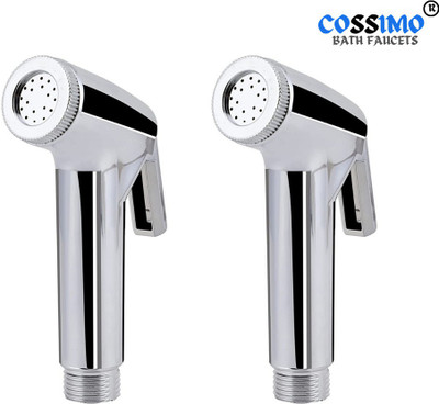 COSSIMO CFS-02 ABS Plastic Conti Health Faucet Head (Chrome-Finish) - Pack of 2 Health  Faucet(Single Handle Installation Type)