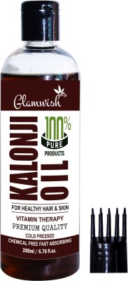 Glamwish Premium Cold Pressed Kalonji Black Seed Oil Hair Oil(200 ml)