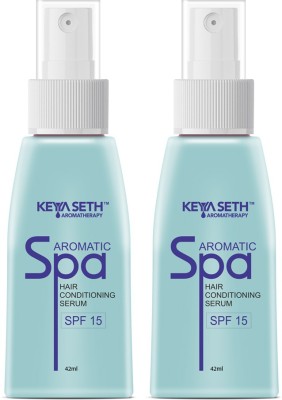 KEYA SETH AROMATHERAPY Aromatic Spa Hair Conditioning Serum with SPF 15 42ml Pack of 2(90 ml)