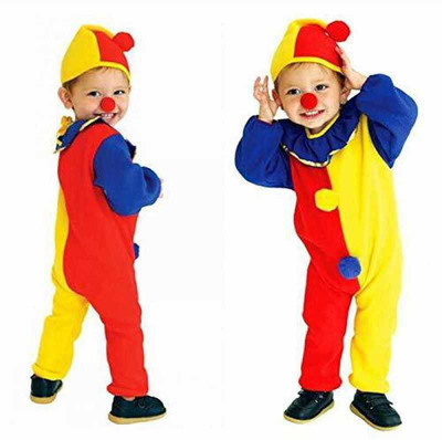 MODERNAZ Joker Costumes + Nose for Kids |Fancy Dress | Annual Function Kids Costume Wear