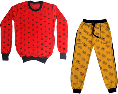 Indistar Boys & Girls Casual Sweatshirt Track Pants(Multicolor)