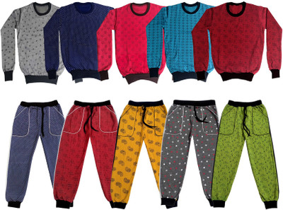 Indistar Boys & Girls Casual Sweatshirt Track Pants(Multicolor)