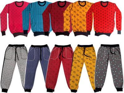 KAVYA Boys & Girls Casual Sweatshirt Track Pants(Multicolor)