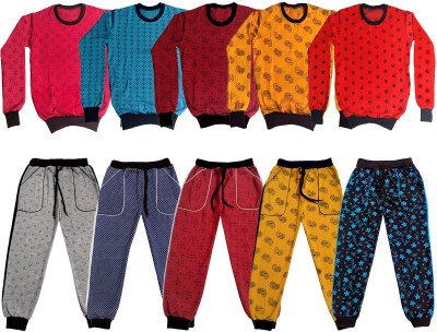 KAVYA Boys & Girls Casual Sweatshirt Track Pants(Multicolor)