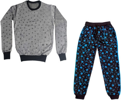 IndiWeaves Boys & Girls Casual Sweatshirt Track Pants(Multicolor)