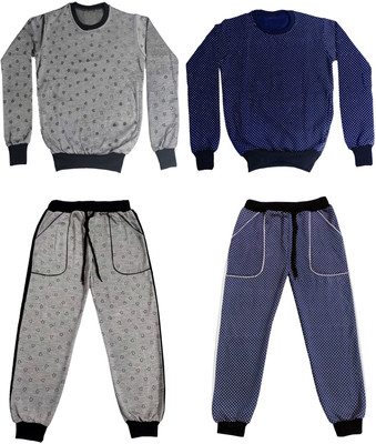 KAVYA Boys & Girls Casual Sweatshirt Track Pants(Multicolor)