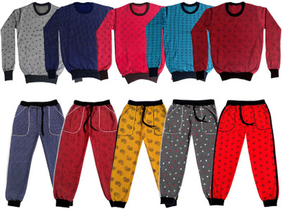 KAVYA Boys & Girls Casual Sweatshirt Track Pants(Multicolor)
