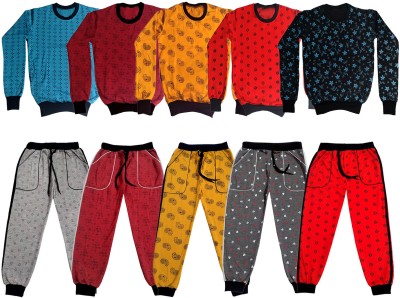 KAVYA Boys & Girls Casual Sweatshirt Track Pants(Multicolor)