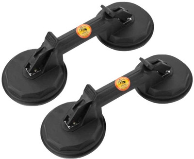 AS TOOL CENTER HEAVY DUTY PROFESSIONAL ALUMINIUM 13 INCH DOUBLE VACUUM SUCTION CUP LIFTER Lever Tool(15 cm)