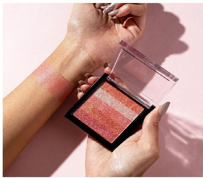 KAIASHA Instant Glow Shimmery Brick Highlighter Palette  Highlighter(MULTICOLOR)