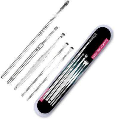 Lenon Ear Curettage Earwax Removal Ear Wax Cleaner Swab Spiral Ear Pick(5...