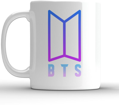 Shieldsmore BTS printed ceramic mug for bts friends 325ml design 20 Ceramic Coffee Mug(325 ml)