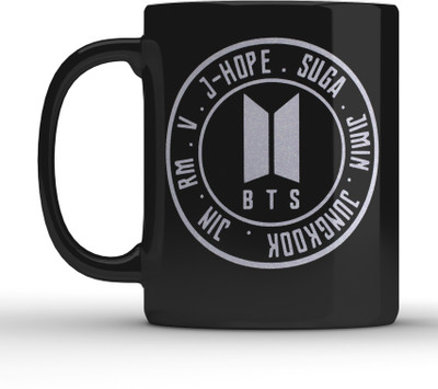 Shieldsmore BTS printed ceramic mug for bts friends 325ml design 3 Ceramic Coffee Mug(325 ml)