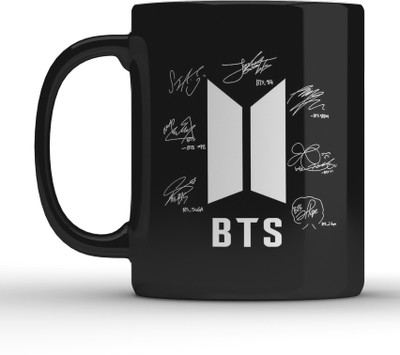 Shieldsmore BTS printed ceramic mug for bts friends 325ml design 2 Ceramic Coffee Mug(325 ml)