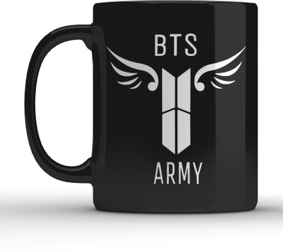 Shieldsmore BTS printed ceramic mug for bts friends 325ml design 5 Ceramic Coffee Mug(325 ml)