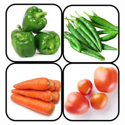 CYBEXIS Combo Of 4 Green Vegetable Seeds Seed(10 g)