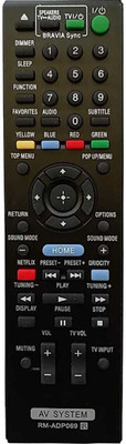 MG ENTERPRISE RM-ADP069 AV system remote control compatible for AV System sony remote SONY Remote Controller(Black)