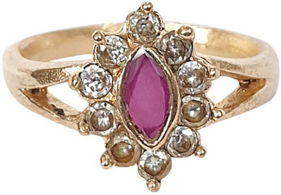 jr fashion Pure Panchaloha Zircon and Ruby Stone Ring Bronze Zircon, Ruby Ring
