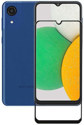welldesign Edge To Edge Screen Guard for Samsung Galaxy A03 Core(Pack of 2)