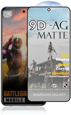 ELEF Edge To Edge Tempered Glass for SAMSUNG Galaxy A72 9D Matte Tempered Glass Anti Fingerprint Gaming Tempered(Pack of 1)