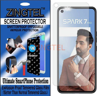 ZINGTEL Impossible Screen Guard for TECNO SPARK 7 PRO KF8(Pack of 1)