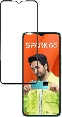 LIKEDESIGN Edge To Edge Tempered Glass for Tecno Spark Go 2022, Tecno Spark Go(Pack of 1)