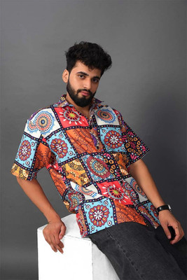 brown brothers Men Printed Casual Multicolor Shirt