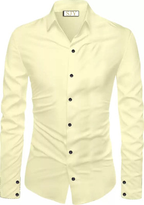 SJY Cotton Blend Solid Shirt Fabric