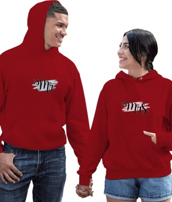 AKSHAT CREATION Full Sleeve Printed Couple Sweatshirt