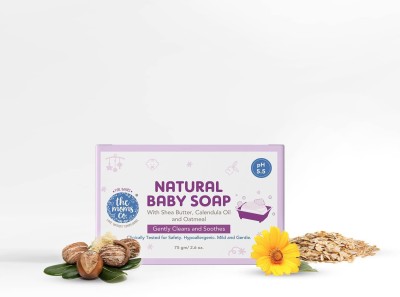 The Moms Co. Natural Baby Soap (pack of 1) with mono carton - 75 gm(75 g)
