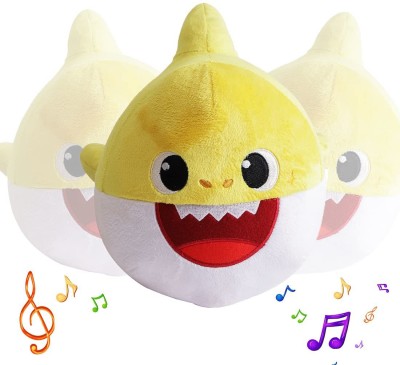 Pinkfong Baby Shark Plush Dance Along with Plush Toy for Kids  - 12 inch(Multicolor)