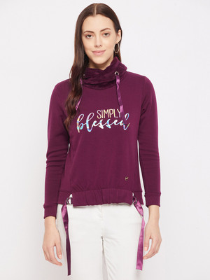 DUKE Full Sleeve Solid Women Sweatshirt