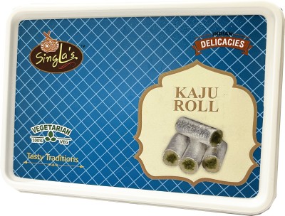 Singla Sweets Kaju Roll 200g Delicious Sweet Indian Mithai Box(200 g)