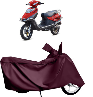 KEDIT Two Wheeler Cover for Hero(Electric Flash, Maroon)