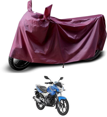 KEDIT Two Wheeler Cover for Bajaj(Discover, Maroon)