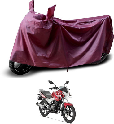 KEDIT Two Wheeler Cover for Bajaj(Discover 125 DTS-i, Maroon)