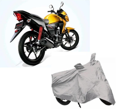 THE REAL ARV Two Wheeler Cover for Honda(CB Twister, Silver)