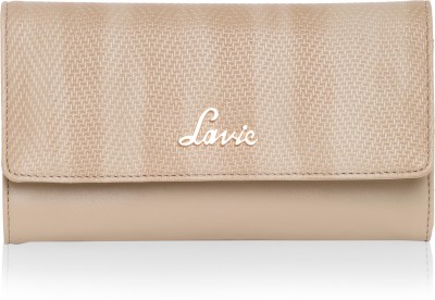 LAVIE Women Casual Beige Artificial Leather Wallet4 Card Slots