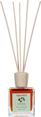 Sugandhim Mogra Reed Diffuser Set Mogra Reed Diffuser 100ML(100 ml)