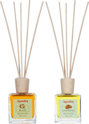 Sugandhim Blaze + Charisma Diffuser Set Blaze + Charisma(2 x 100 ml)