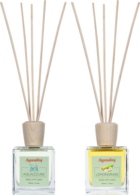 Sugandhim Lemongrass + Aquazzure Diffuser Set Lemongrass + Aquazzure(2 x 100 ml)