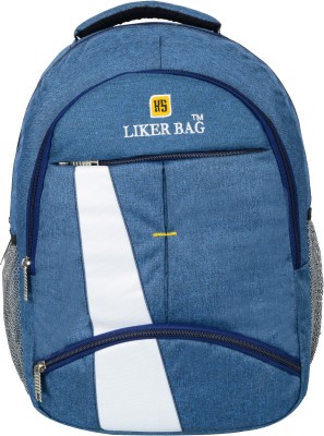LIKER BAG Large 45 L Laptop Backpack Upto 15.6 Laptop For Office/School/College & Travel Waterproof Backpack(Blue, 45 L)