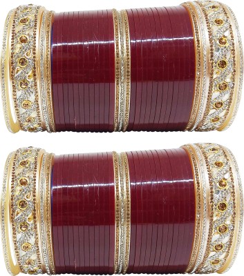 Anahat collection Plastic Gold-plated Chudas(Pack of 2)