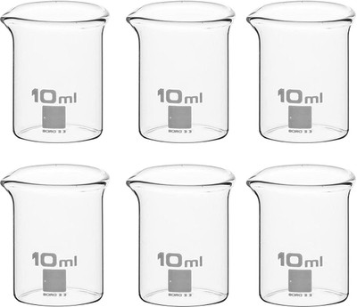 Z GLASS 10 ml Measuring Beaker(Pack of 6)