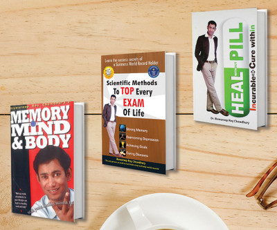 Memory Mind & Body + Scientific Method To Top Every Exam + Heal without Pill (Set of 3 Books)(Paperback, Dr. Biswaroop Roy Chowdhury)
