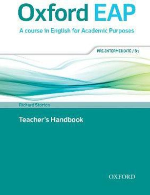 Oxford EAP: Pre-Intermediate/B1: Teacher's Book, DVD and Audio CD Pack(English, Mixed media product, unknown)