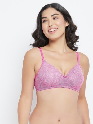 Clovia Women T-Shirt Lightly Padded Bra(Pink)