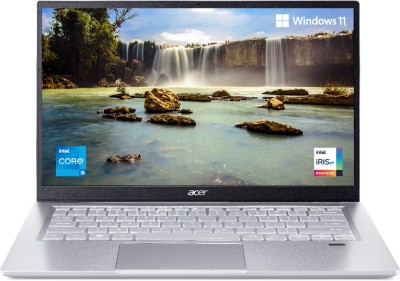 acer Intel EVO Swift 3 Core i5 11th Gen - (8 GB/512 GB SSD/Windows 11 Home) SF314-511 Thin and Light Laptop(14 inch, Pure Silver, 1.2 kg, With MS Office)